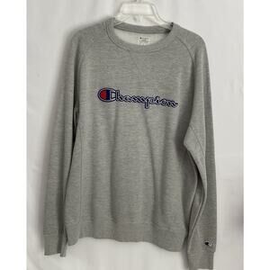 Vintage Champion Heather Gray Pullover Crewneck Size Large 80’s- 2000s